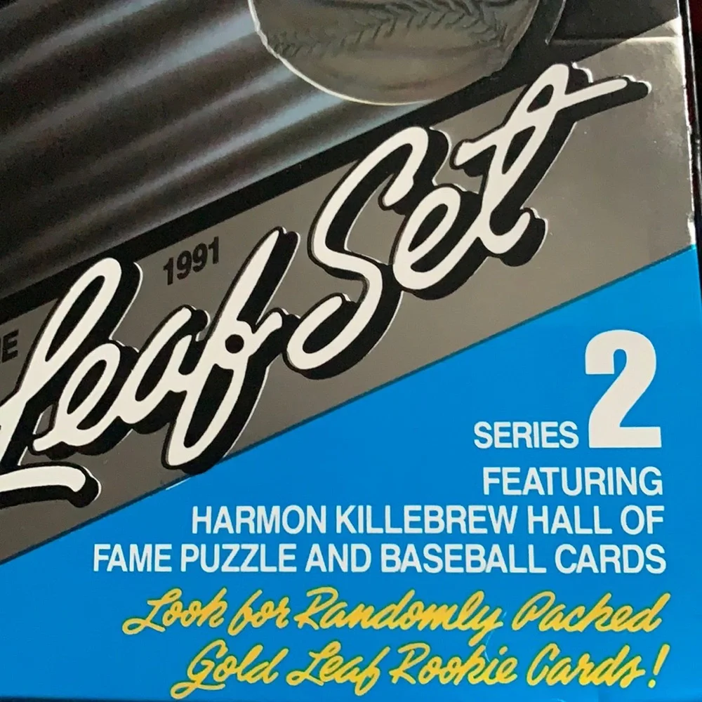 3X Leaf Set 1991 MLB Baseball Puzzle & Cards Series 2 Factory Sealed Pac…